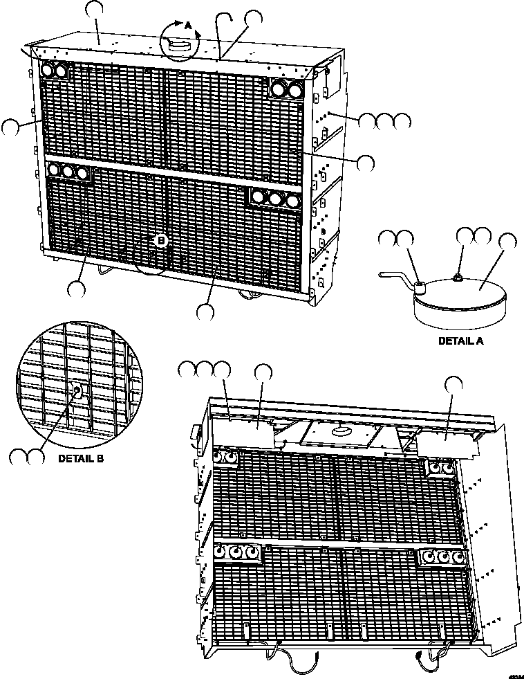 HOUSING, GRILLE (1) XB1100 KOMATSU