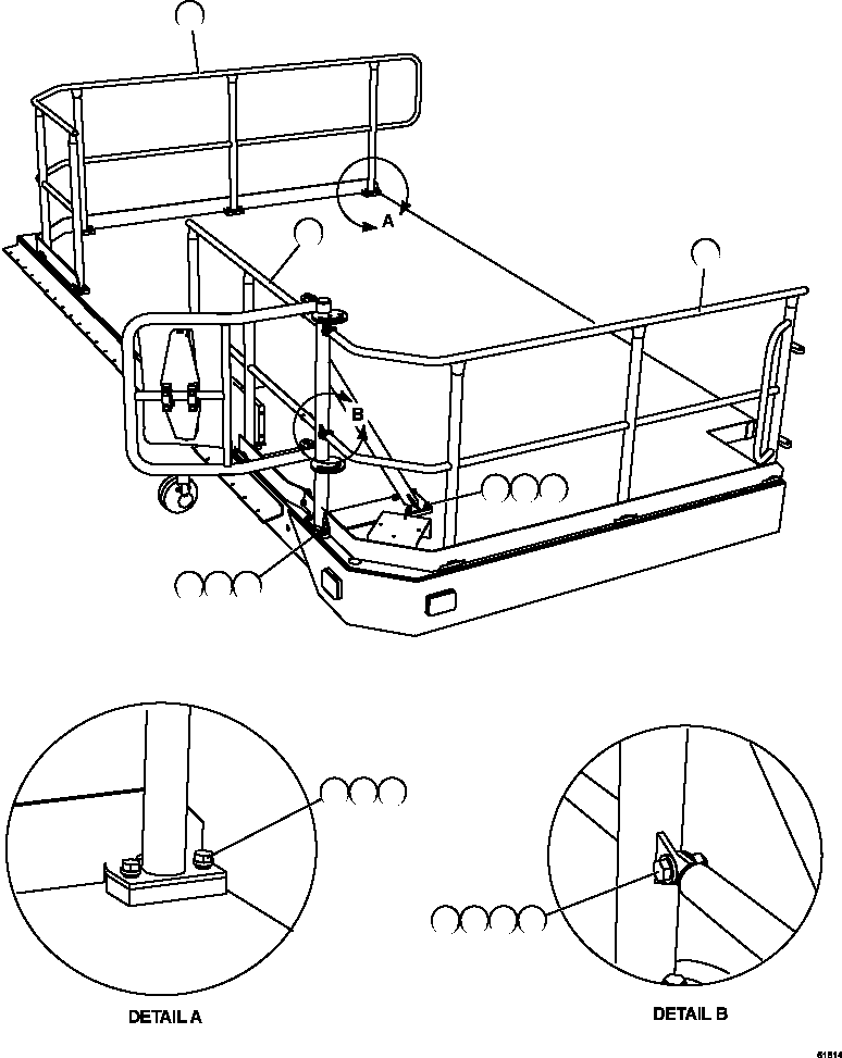 HANDRAIL, RH FRONT XB3068 KOMATSU