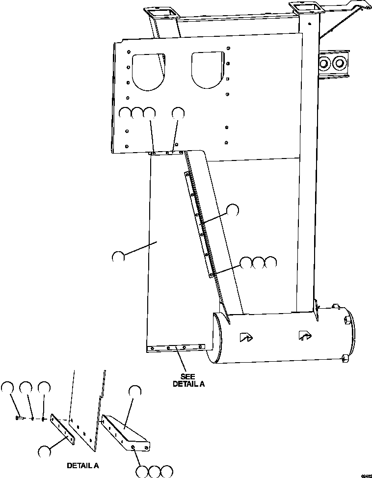 Брызговик 58C-80-00000 KOMATSU