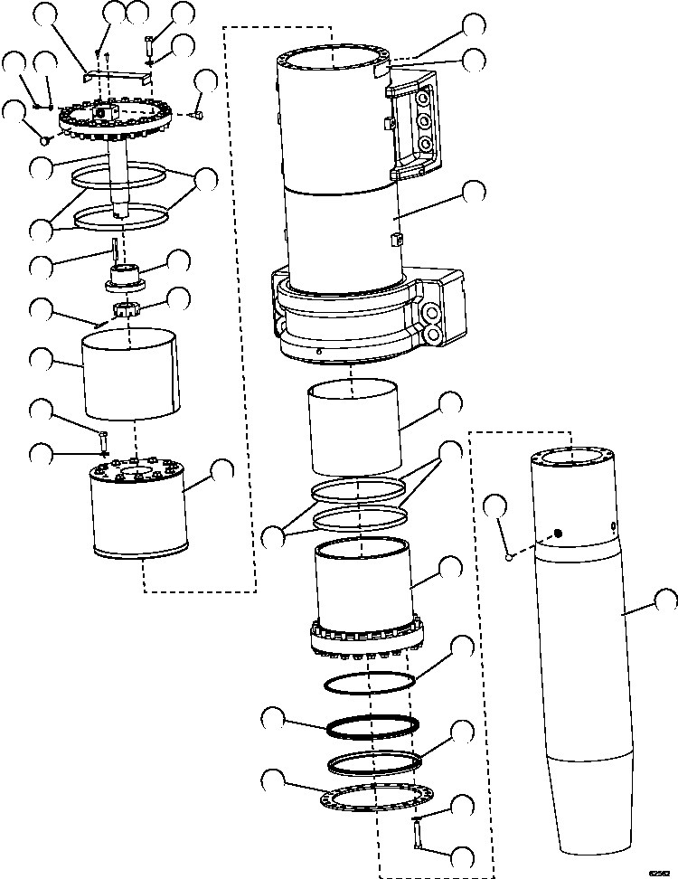 PISTON, ASSEMBLY (SEE INDEX) 58C-50-00200 KOMATSU