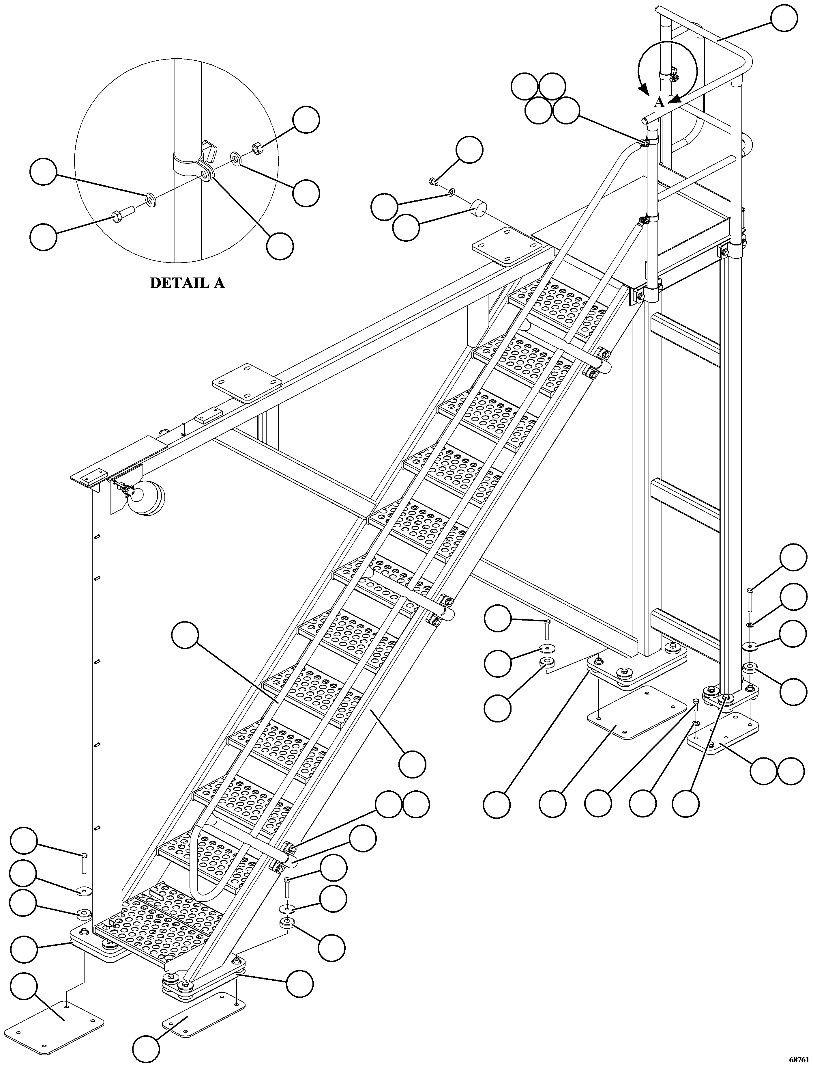 LADDER, DIAGONAL 58B-54-04401 KOMATSU