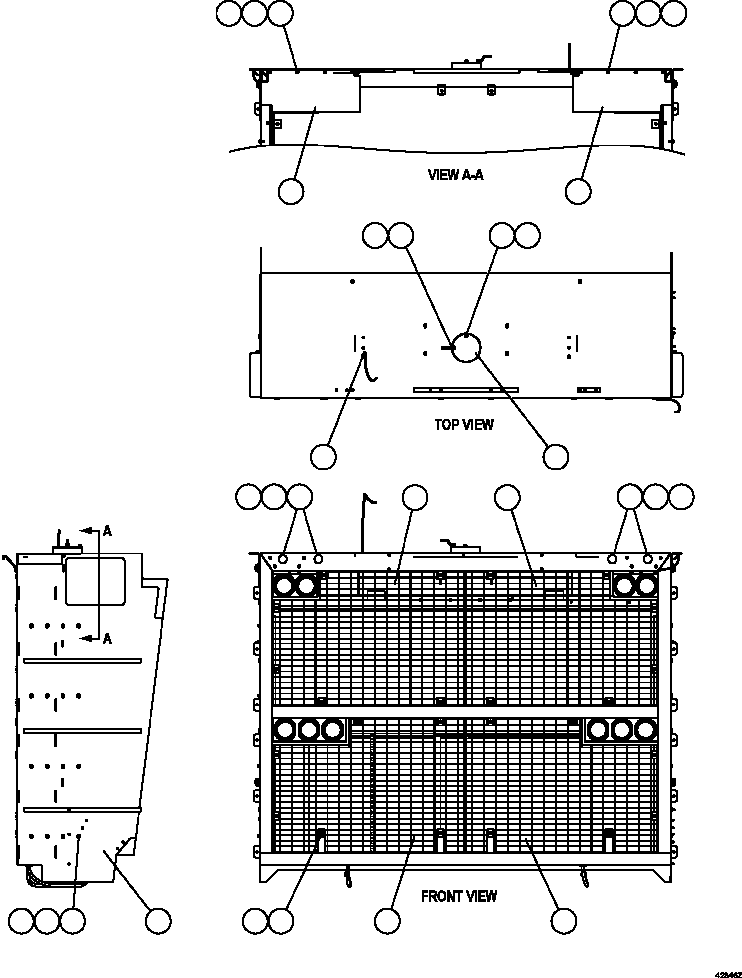 AIR DAM (TOP) 58F-54-11061 KOMATSU
