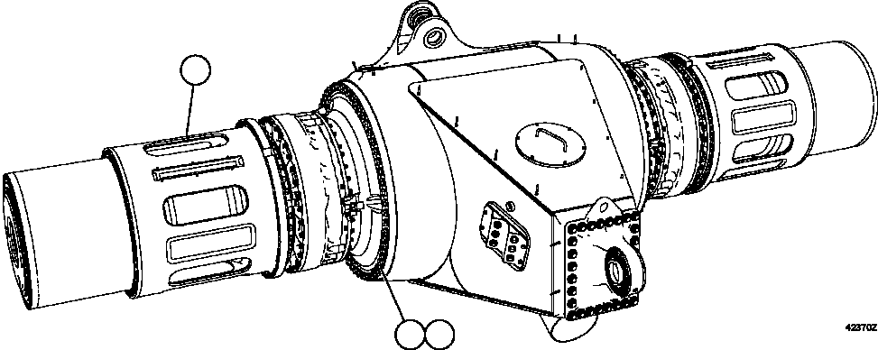 WHEEL MOTOR & BRAKE ASSEMBLY (SEE INDEX) 58C-22-10233 KOMATSU