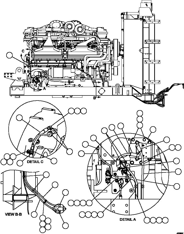 Чёрный кабель 58C-06-10160 KOMATSU