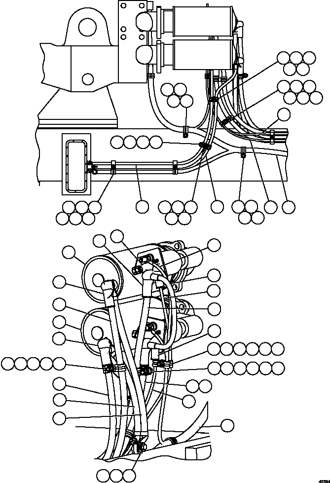 Чёрный кабель 58C-06-10150 KOMATSU