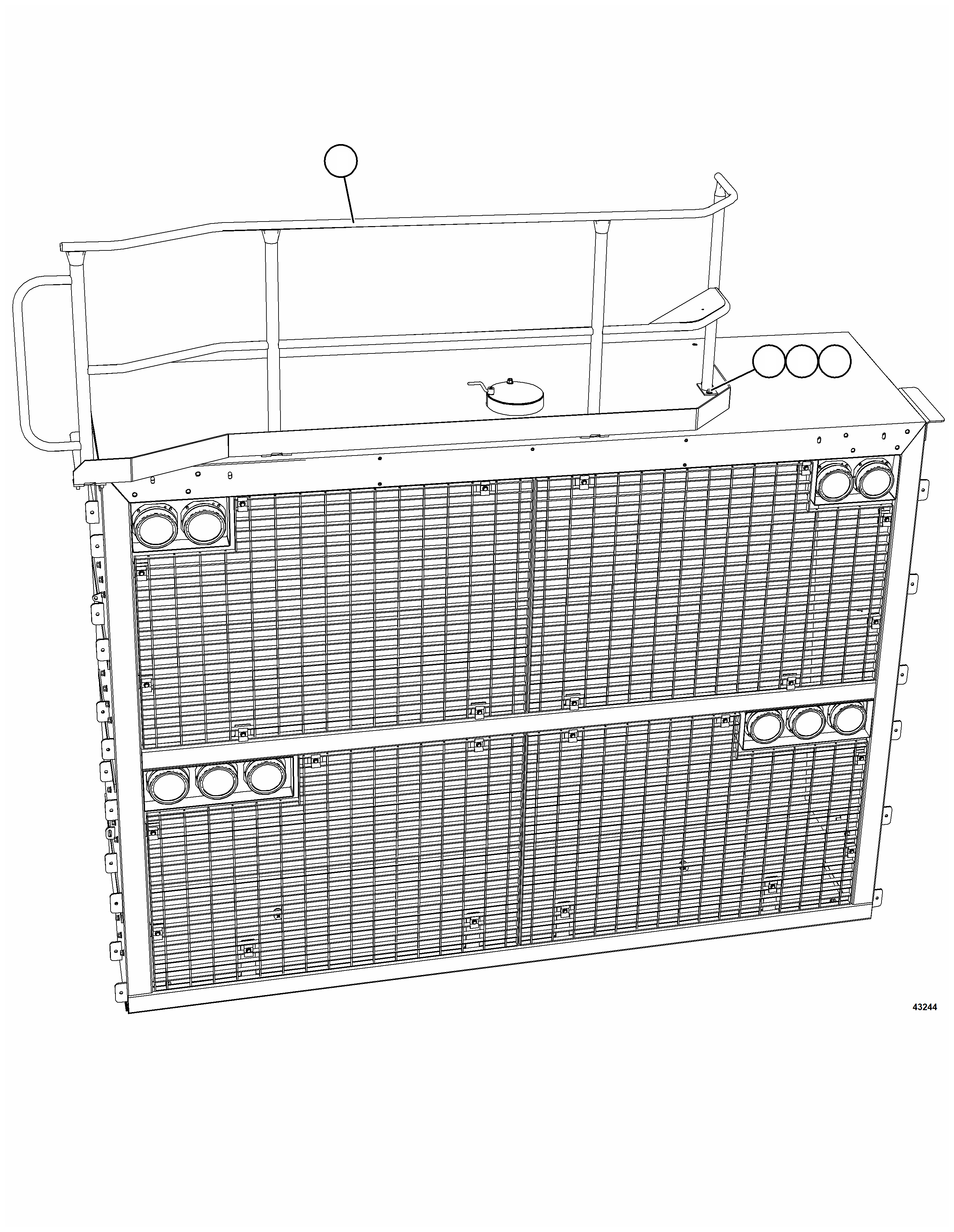 HANDRAIL, GRILLE 58F-54-20470 KOMATSU