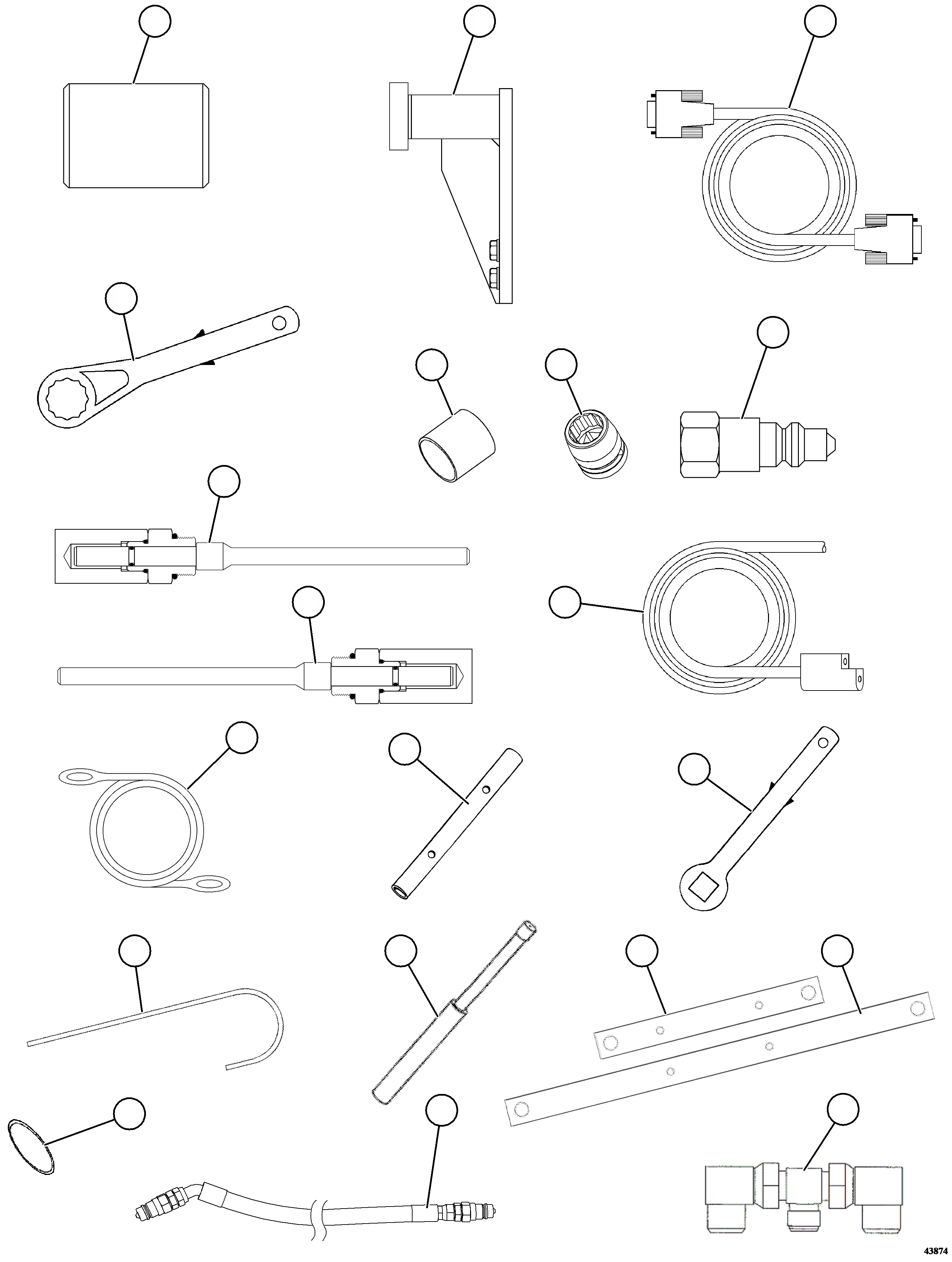 PIN, WEAR INDICATOR 58C-33-10210 KOMATSU