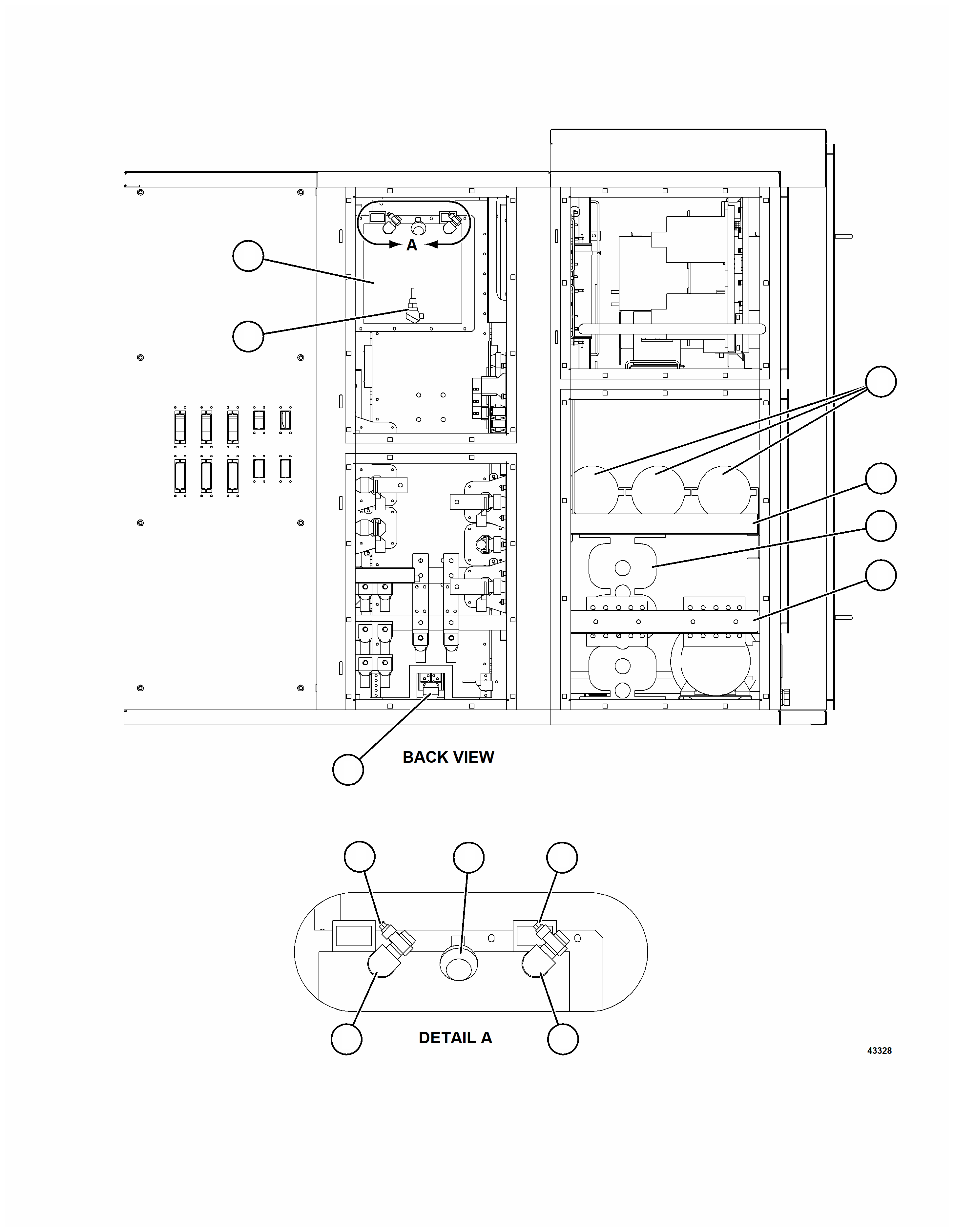 Шестигранная гайка 58C-06-00980 KOMATSU