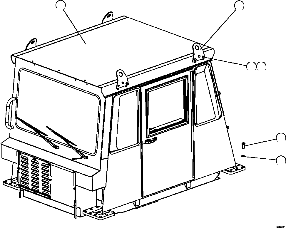CAB ASSEMBLY (1) XB3329 KOMATSU