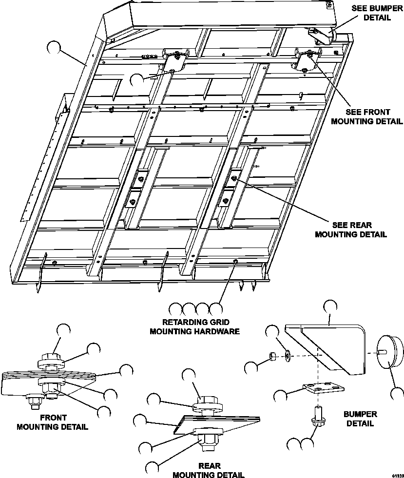 DECK - RH XB4376 KOMATSU