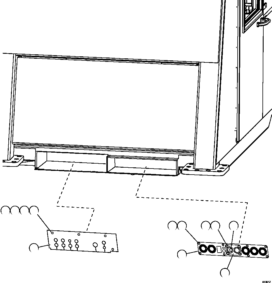 PLATE, CONNECTOR MOUNTING (SEE FIG 61351) XB9264 KOMATSU