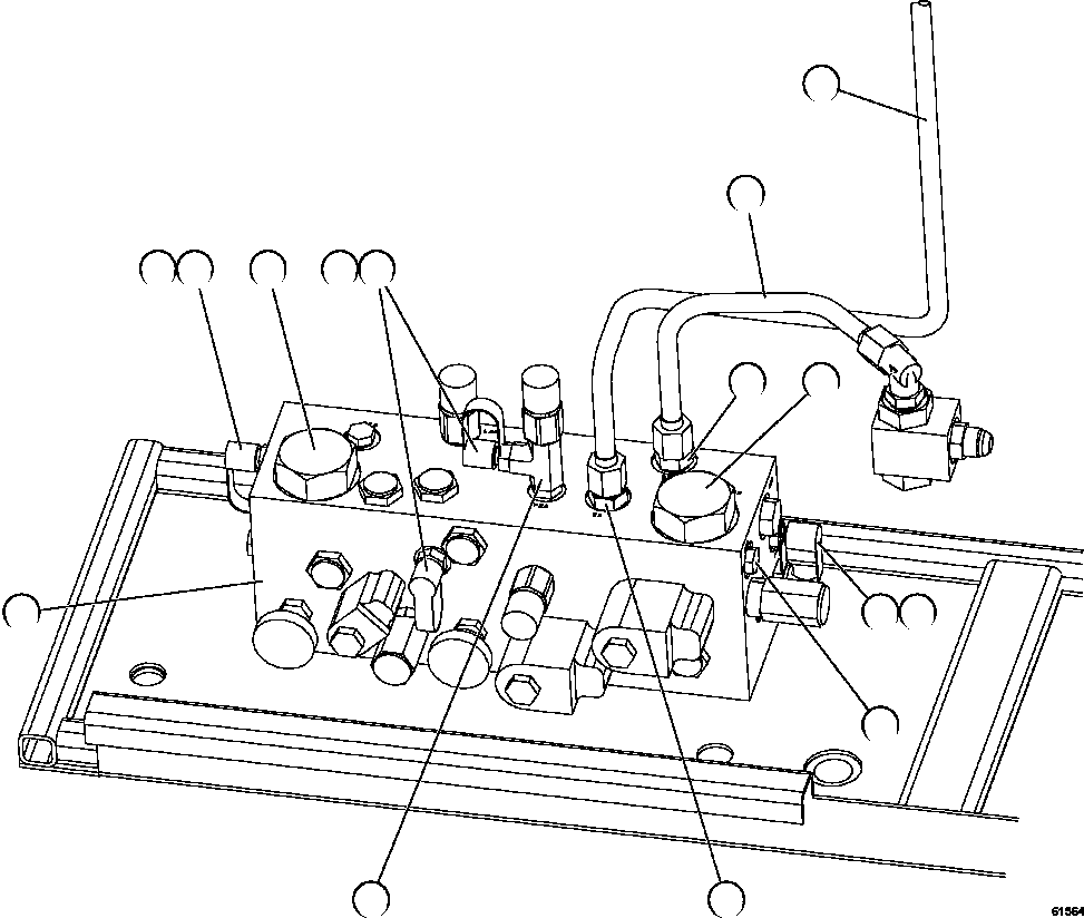 BRAKE MANIFOLD (SEE INDEX) 58C-98-00200 KOMATSU