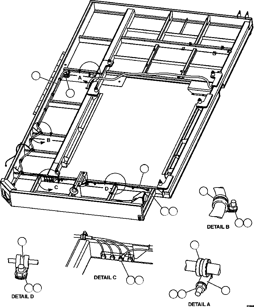 HARNESS, LH DECK XB3739 KOMATSU