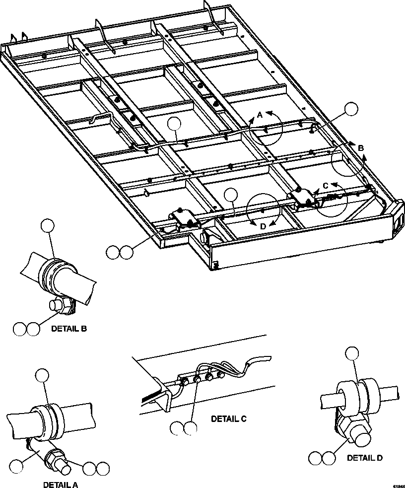 HARNESS, RH DECK XB4381 KOMATSU