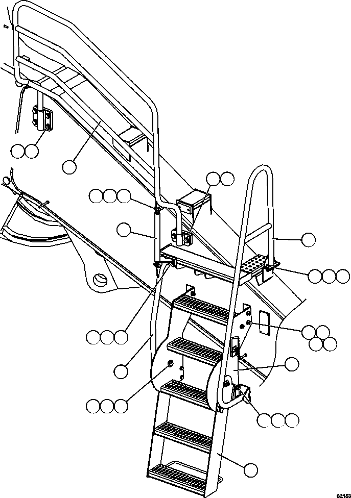 HANDRAIL - LH SIDE XB3387 KOMATSU