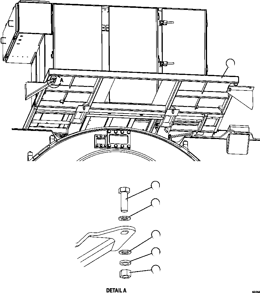 DECK, CENTER XB9570 KOMATSU