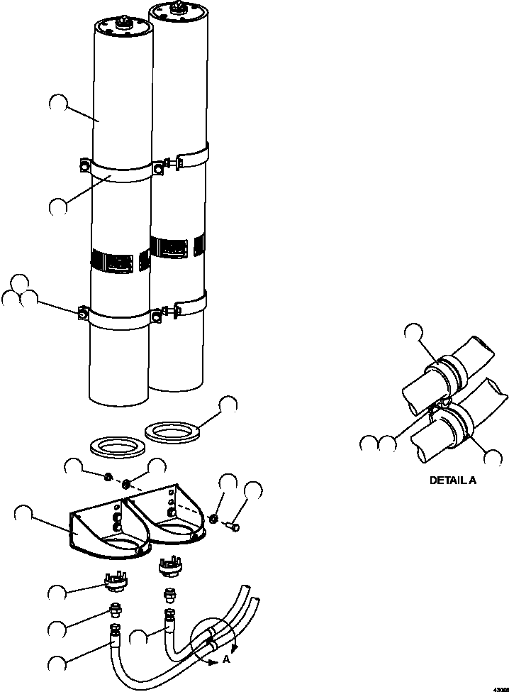 HOSE (REAR BRAKE ACCUMULATOR) 58B-60-00310 KOMATSU