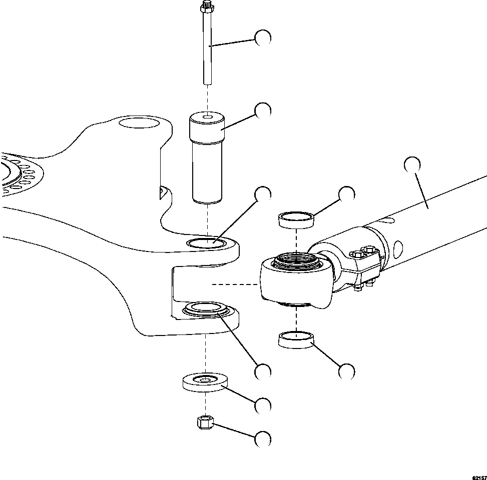 TIE ROD ASSEMBLY (SEE FIG 62565) 58B-40-00020 KOMATSU
