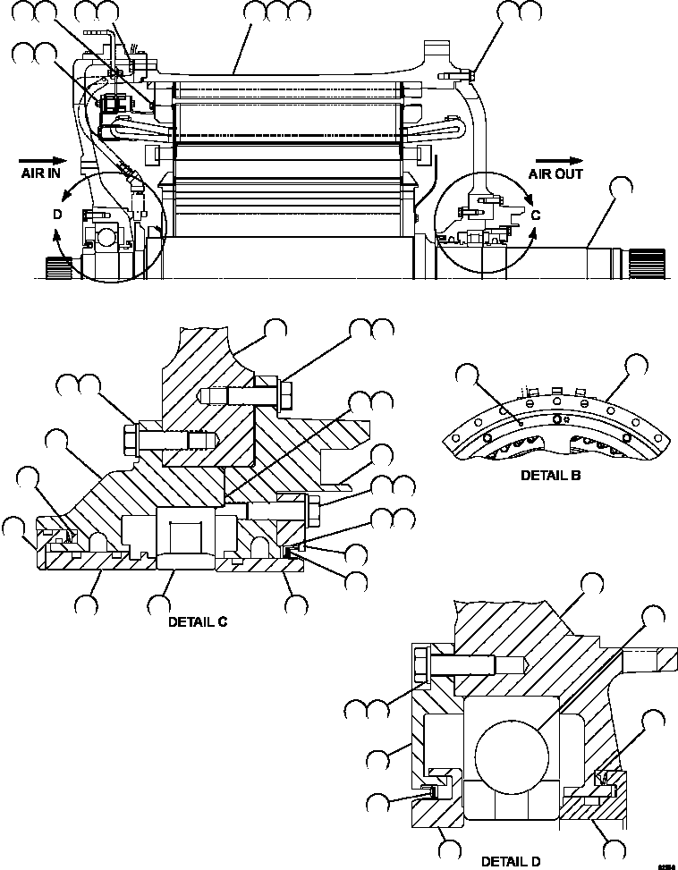 FLINGER, COLLAR ASSEMBLY (INNER) 58B-06-02090 KOMATSU