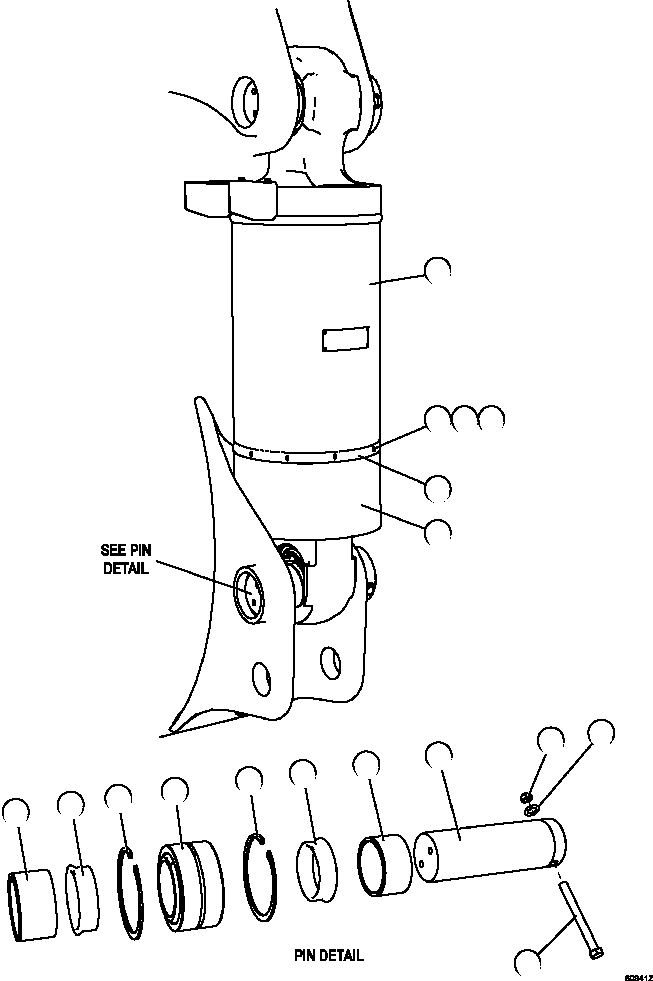 (2) INCLUDED IN 58B-MP-AK110 REAR SUSPENSION 58B-MP-AK110 KOMATSU