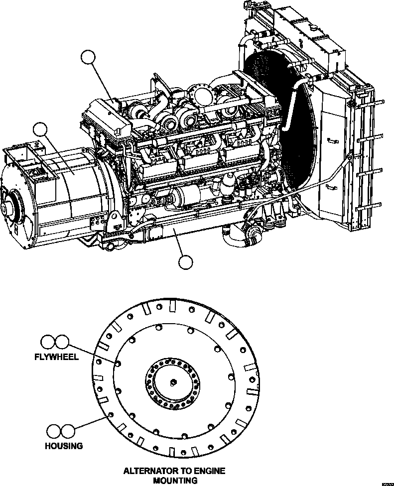 ENGINE (3) 58B-01-00140 KOMATSU