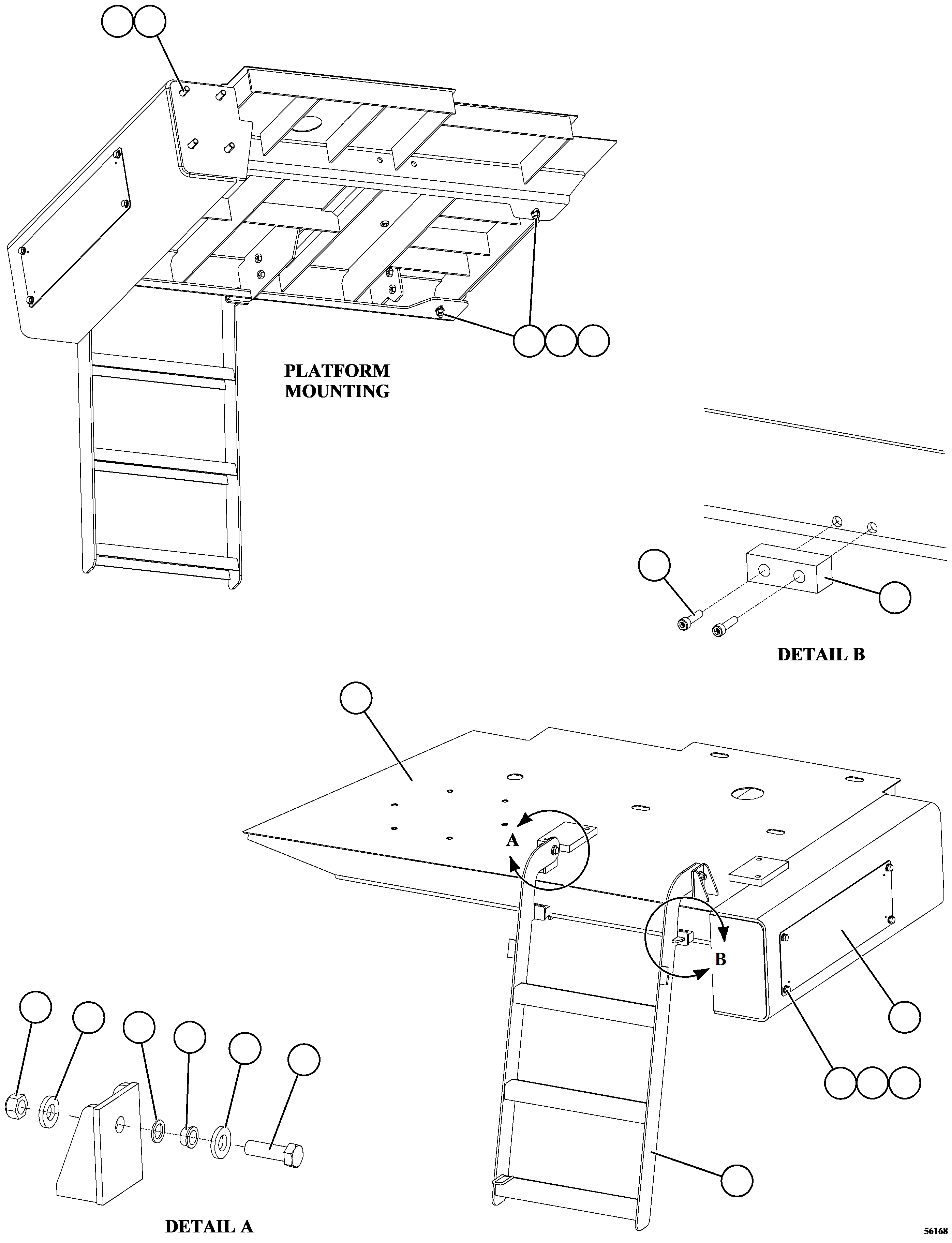 LADDER, DROP DOWN 58D-54-10460 KOMATSU
