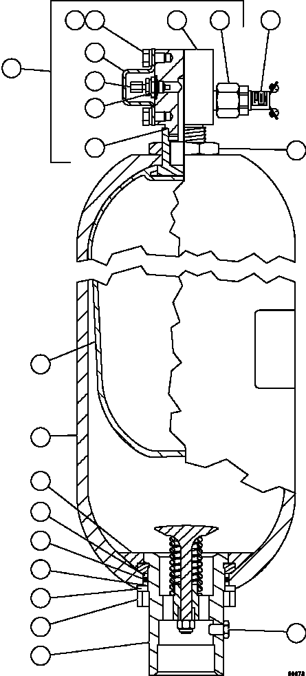 BLADDER ASSEMBLY (2) XA4440 KOMATSU