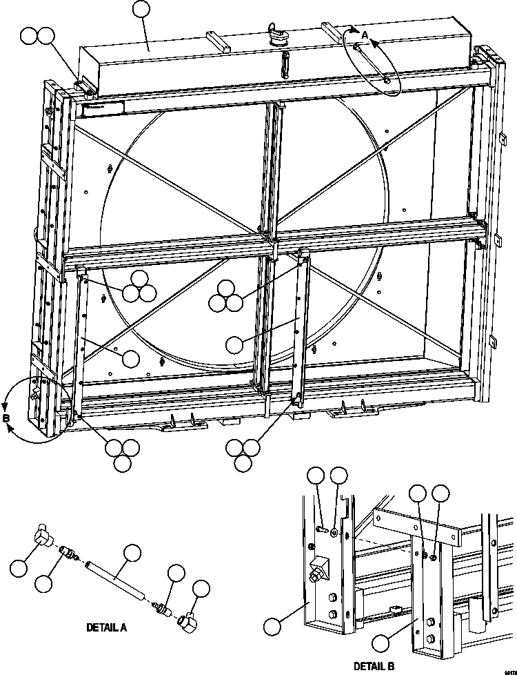 RADIATOR, JACKET WATER (HTC) (SEE INDEX) 58D-03-10030 KOMATSU