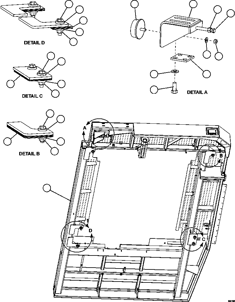 DECK, LH 58D-54-00080 KOMATSU