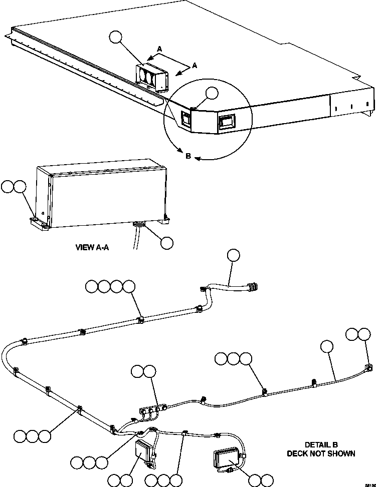HARNESS, RH DECK LIGHTING XB6757 KOMATSU