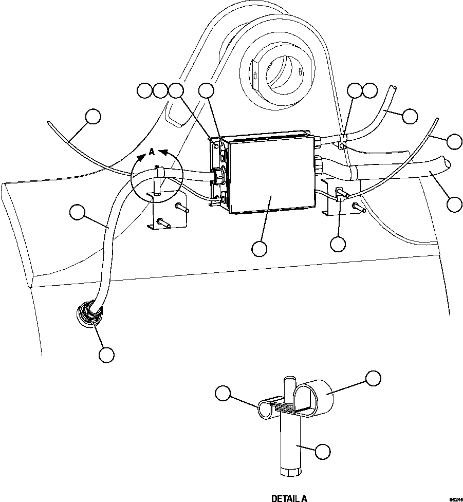 HARNESS, PLM SENSOR - LH 58D-06-80201 KOMATSU