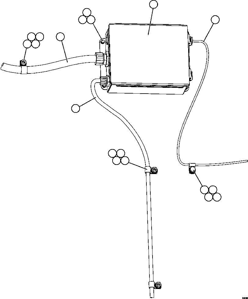 HARNESS, PLM SENSOR - LH 58D-06-80001 KOMATSU