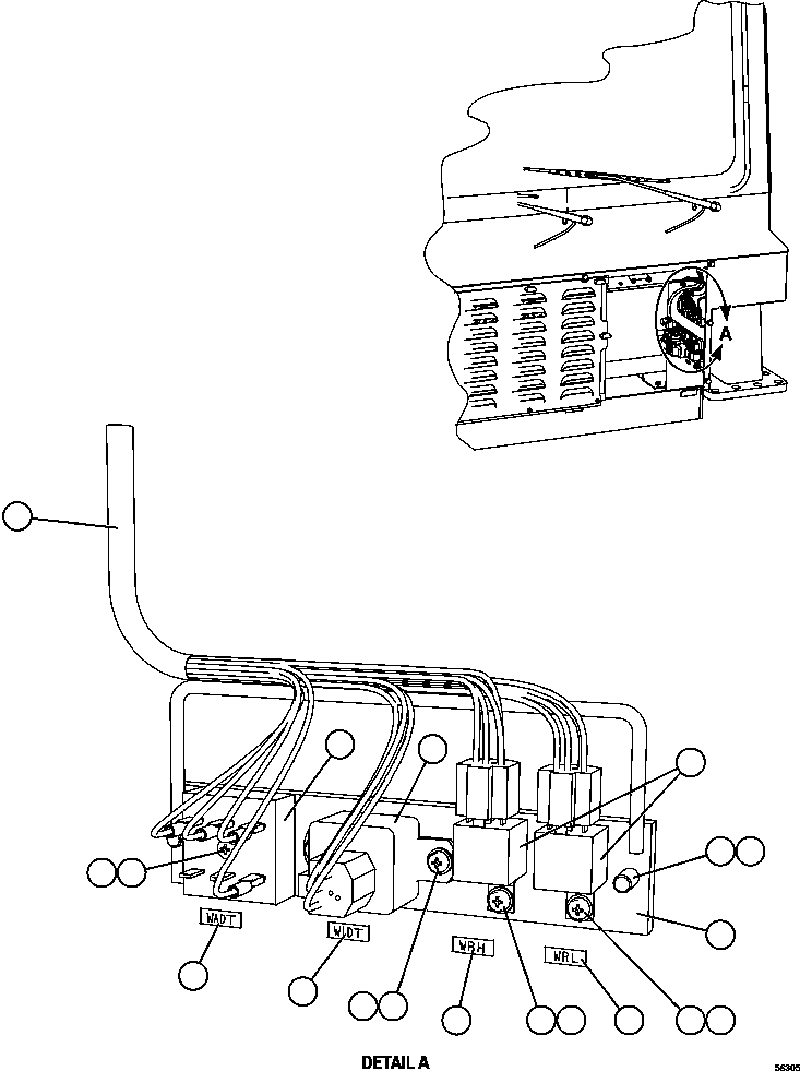 HARNESS, CAB INSTRUMENT PANEL 58D-06-00531 KOMATSU