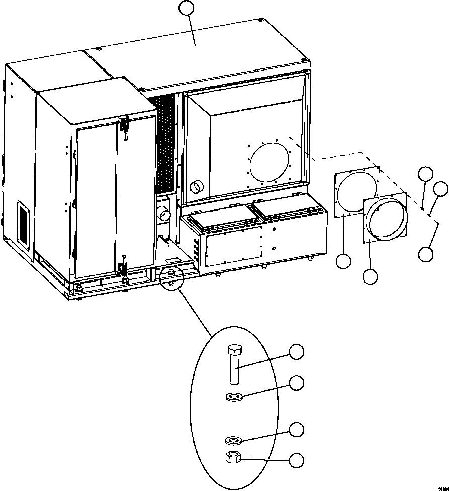 CONTROL CABINET (SEE FIG 43667) 58D-43-80030 KOMATSU