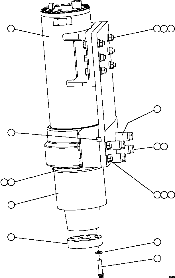 FRONT SUSPENSION ASSEMBLY (SEE INDEX) 58D-50-00001 KOMATSU