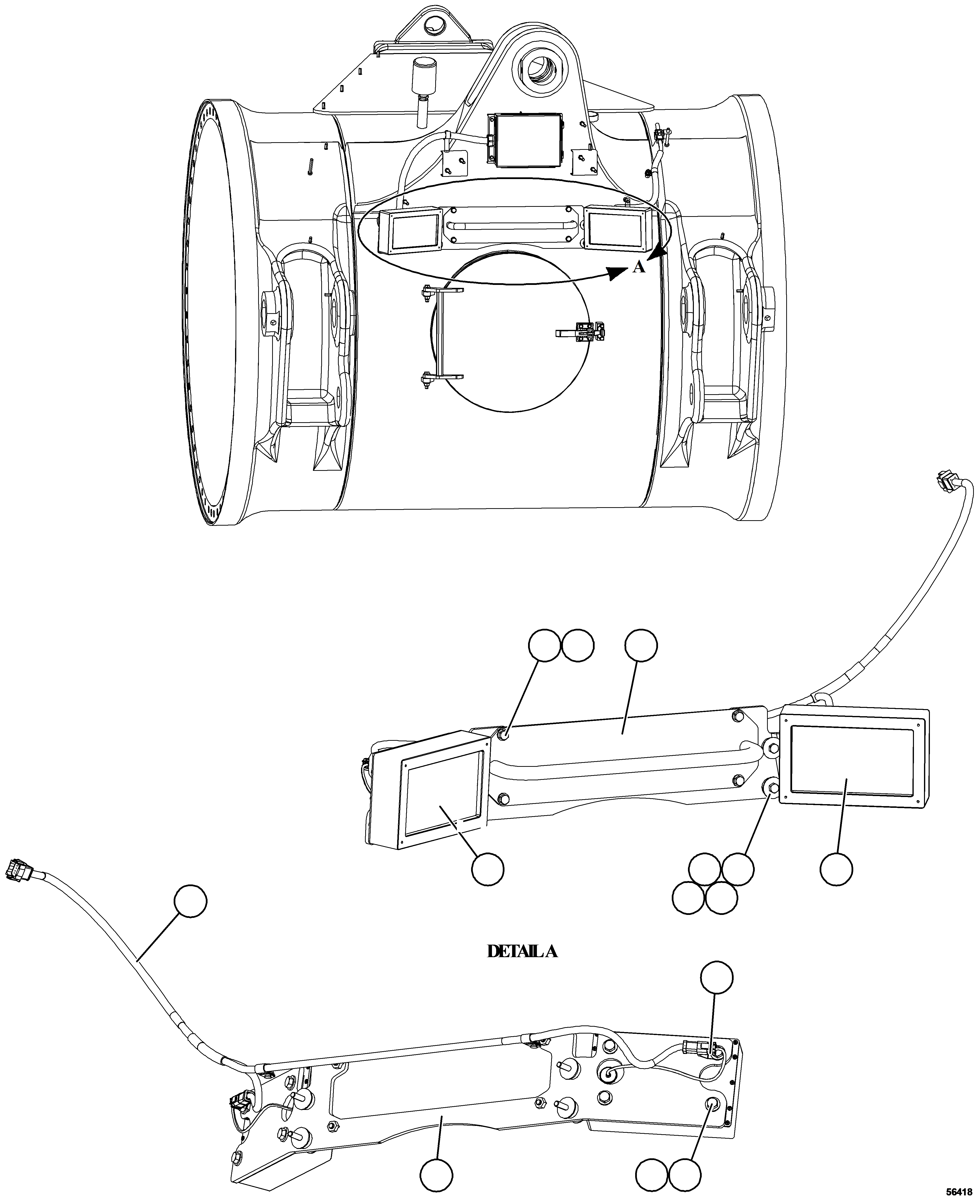 Жгут проводов - RADAR 5-6 58D-06-10490 KOMATSU