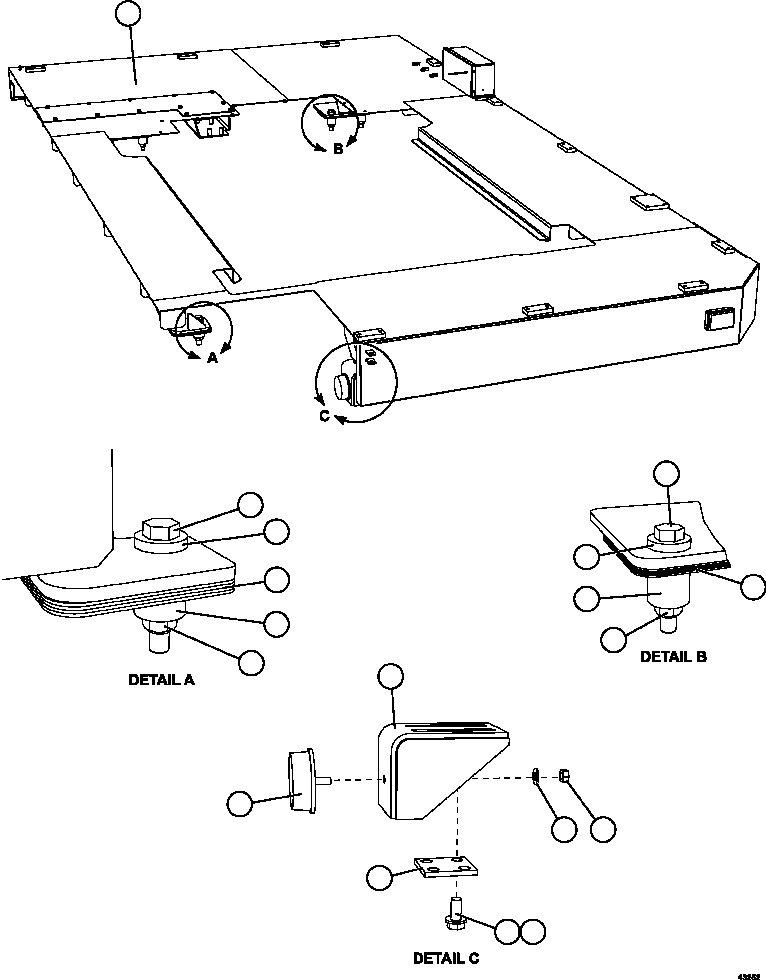 DECK - LH 58B-54-00221 KOMATSU