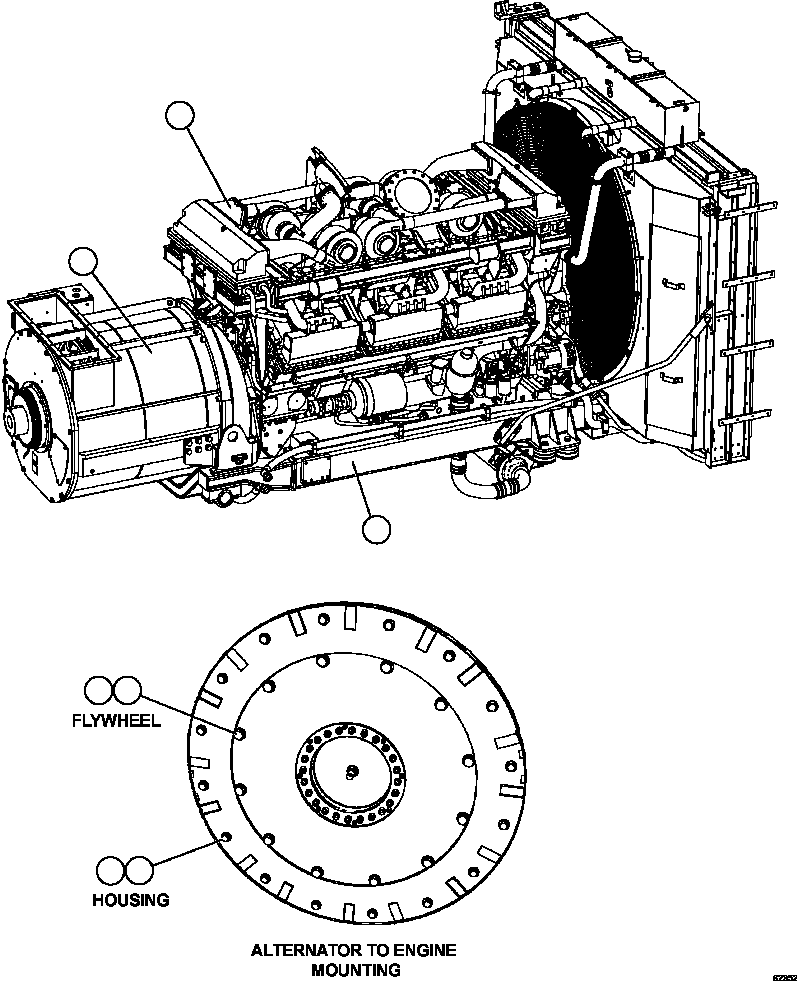 ALTERNATOR (SEE INDEX) 58B-80-20201 KOMATSU