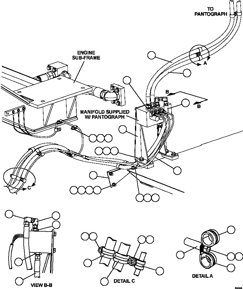HARNESS, PANTOGRAPH SOLENOID VALVE 58B-06-20010 KOMATSU