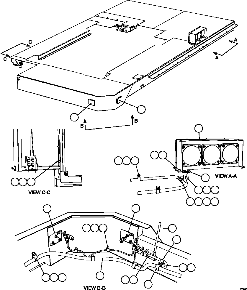HARNESS, LH DECK 58B-06-01700 KOMATSU
