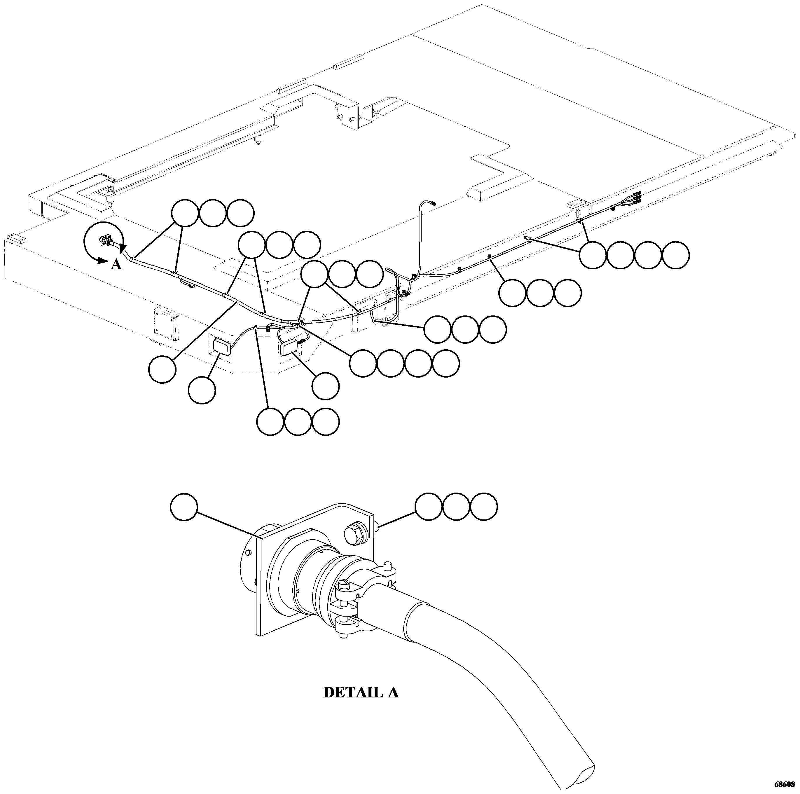 HARNESS, WIRING - LH DECK 58B-06-20430 KOMATSU