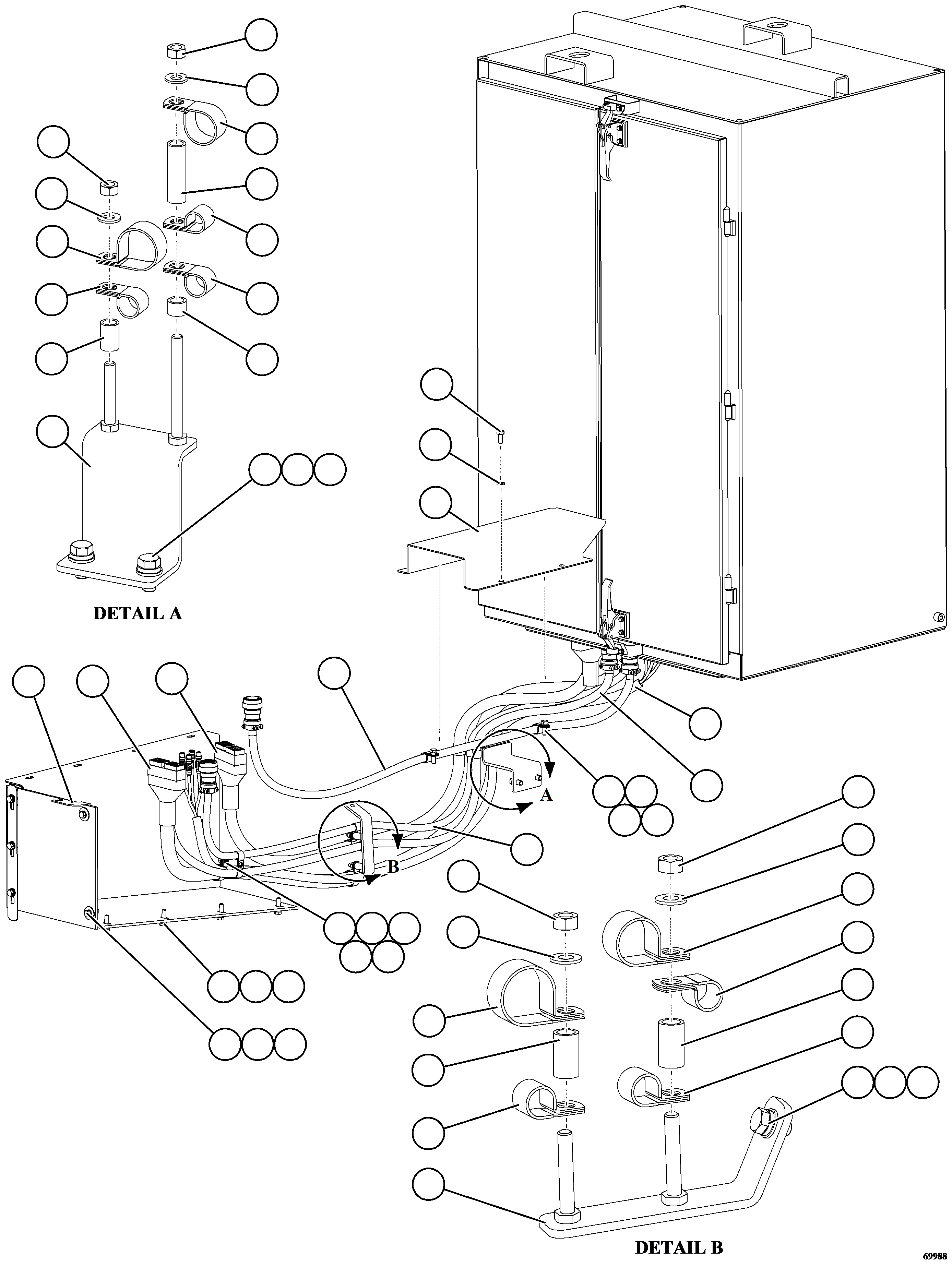 HARNESS, WIRING - AUX-CAB C 58B-06-21772 KOMATSU