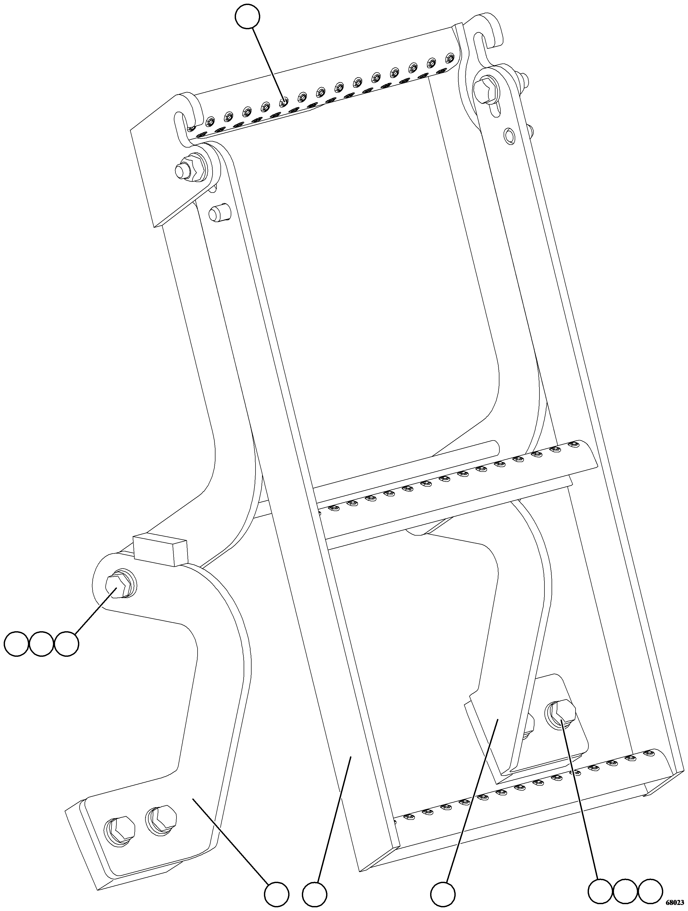 PLATE, BENT - LH 58F-24-00600 KOMATSU