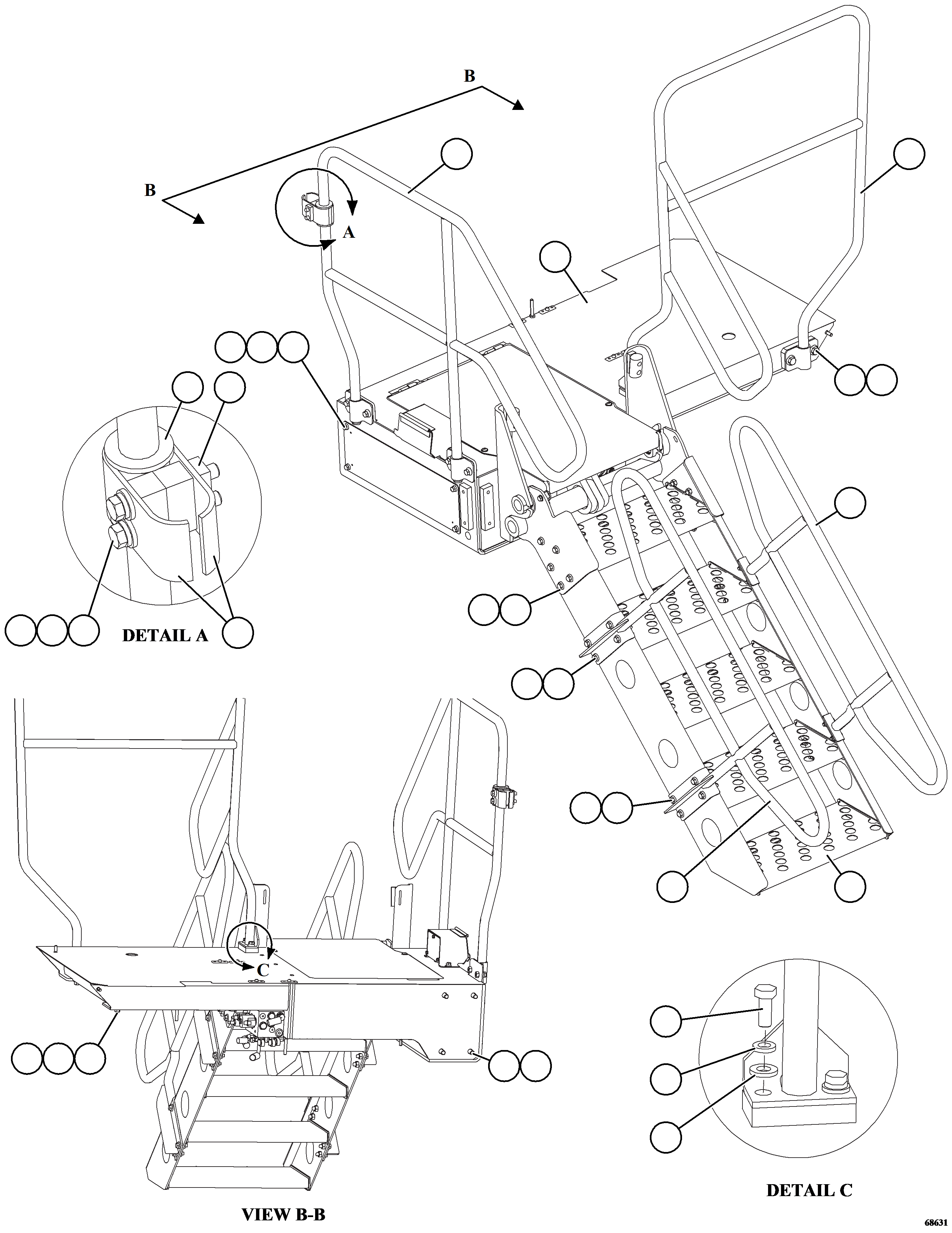 Гайка 040-89-01230 KOMATSU