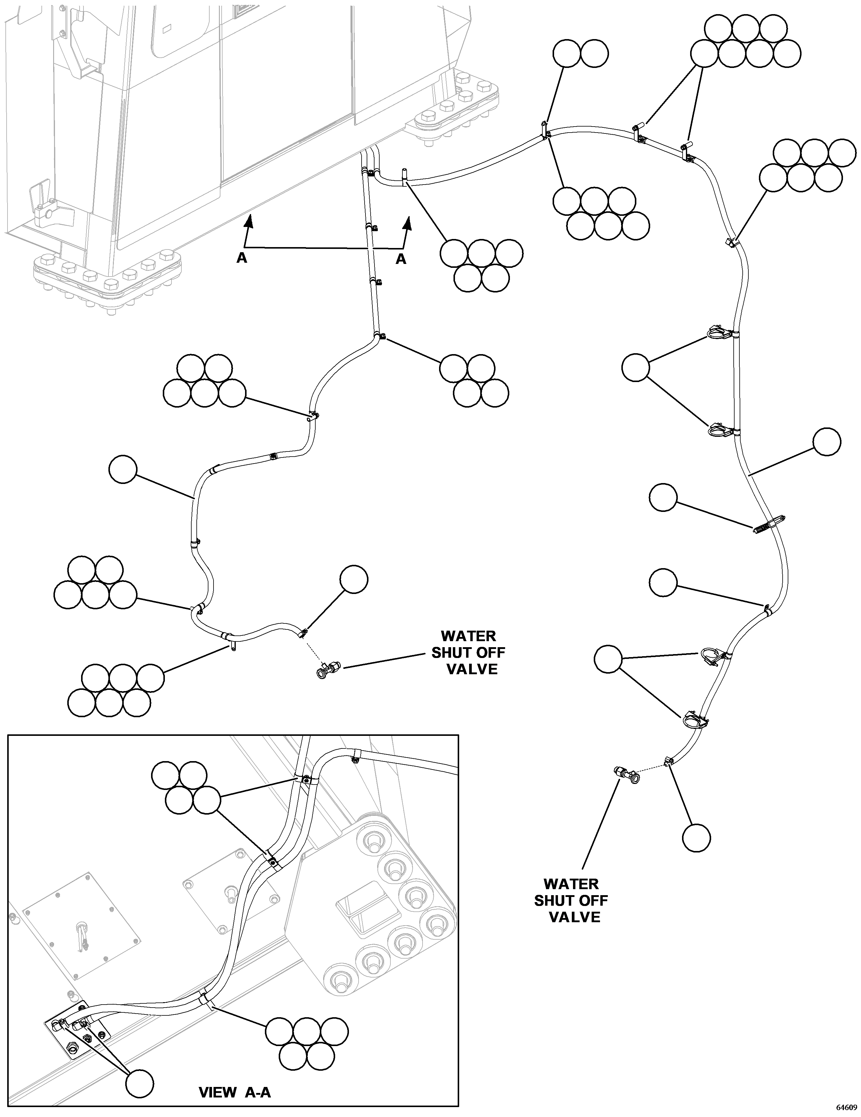 Шланг отопителя 58E-54-19611 KOMATSU