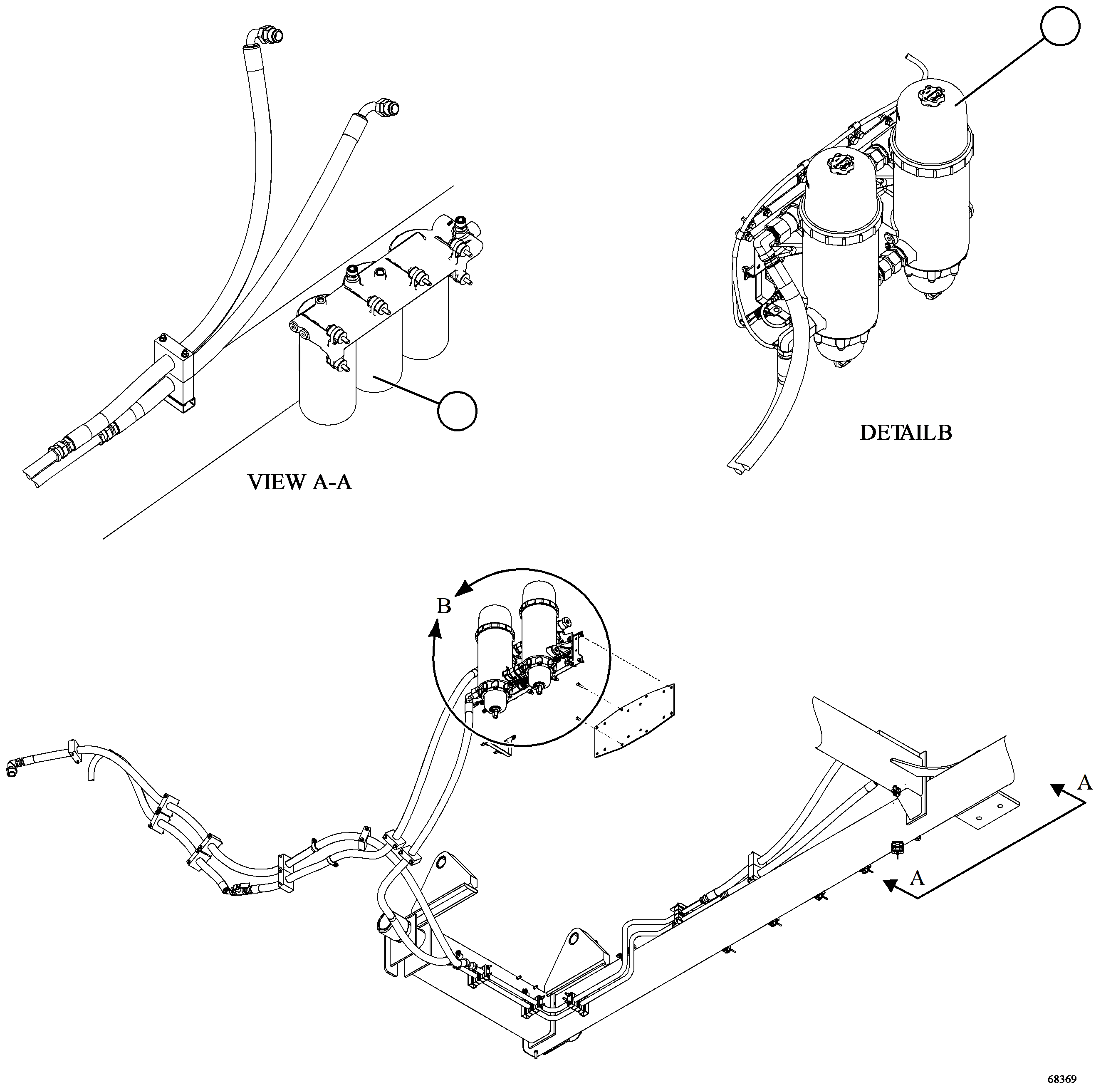 FILTER, FUEL STAGE 1 58F-01-00210 KOMATSU