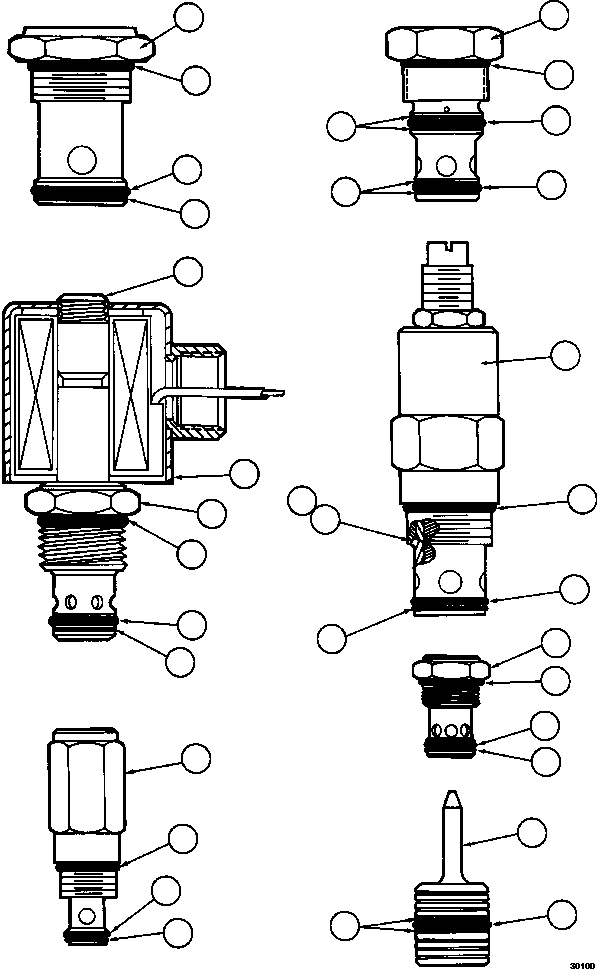 NOTE: (1) INCLUDED IN 1433278H91 SEAL KIT. 1433278H91 KOMATSU