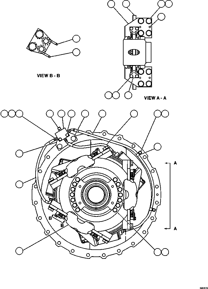 PARKING BRAKE ASSEMBLY (SEE FIG 50018) EF3435 KOMATSU