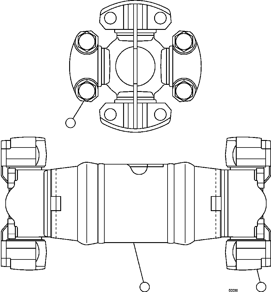 Крестовина в сборе 562-20-31101 KOMATSU