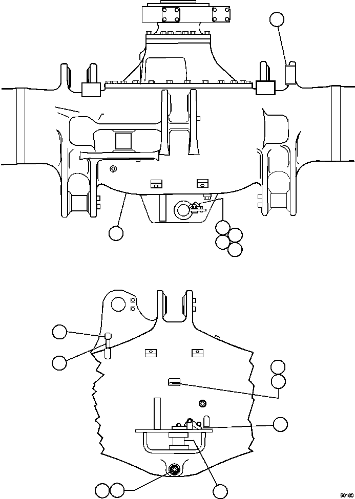 HARNESS, REAR AXLE EH4159 KOMATSU